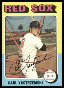 lot 112B image: Carl Yastrzemski 1975 Topps #280 Baseball Card