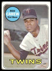 lot 108B image: Rod Carew 1969 Topps #510 Baseball Card