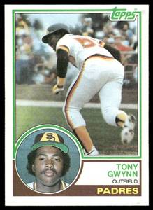 lot 33B image: Tony Gwynn 1983 Topps #482 Baseball Card