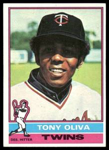 lot 120B image: Tony Oliva 1976 Topps #35 Baseball Card