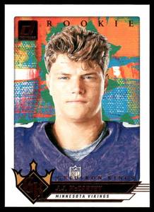 lot 34B image: J.J. McCarthy RC Minnesota Vikings Rookie Card 2024 Panini #5 Football Card
