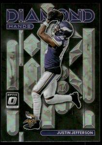 lot 40B image: Justin Jefferson 2022 Donruss Optic Diamond Hands #DH-2 Football Card