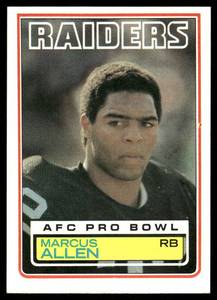 lot 78B image: Marcus Allen RC Vintage Rookie Card 1983 Topps #294 Football Card