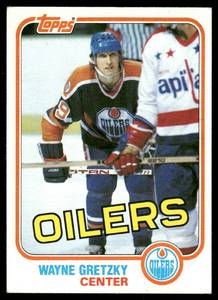 lot 10B image: Wayne Gretzky 3rd Year 1981 Topps #16 Hockey Card
