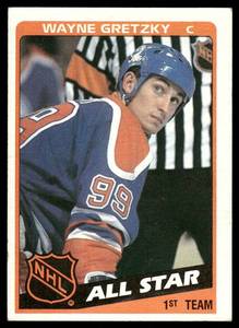 lot 57B image: Wayne Gretzky 1984 Topps #154 Hockey Card