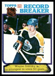 lot 66B image: Wayne Gretzky 2nd Year 1980 Topps #3 Hockey Card