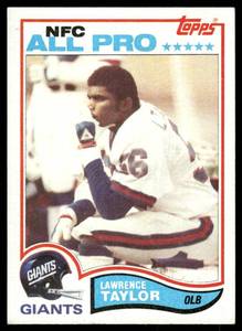 lot 11C image: Lawrence Taylor RC 1982 Topps #434 Football Card