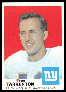 lot 33C image: Fran Tarkenton 1969 Topps #150 Football Card