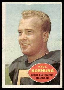 lot 55C image: Paul Hornung 1960 Topps #54 Football Card