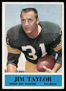lot 59C image: Jim Taylor 1964 Philadelphia #80 Football Card