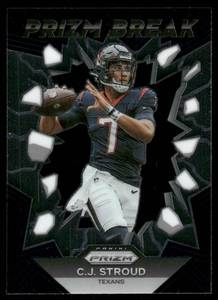 lot 66C image: C.J. Stroud RC 2023 Panini Prizm Break #PB-6 Football Card