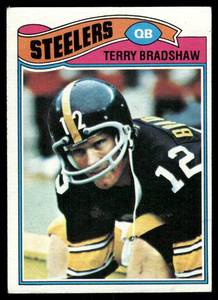 lot 113C image: Terry Bradshaw 1977 Topps #245 Football Card