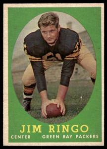 lot 115C image: Jim Ringo 1958 Topps #103 Football Card