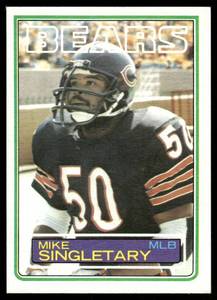 lot 120C image: Mike Singletary RC Rookie Card 1983 Topps #38 Football Card