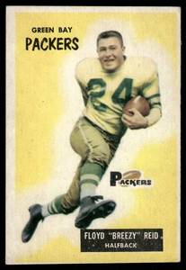 lot 159C image: Floyd Reid 1955 Bowman #95 Football Card