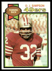 lot 164C image: O.J. Simpson 1979 Topps #170 Football Card