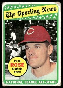 lot 88C image: Pete Rose 1969 Topps #424 Baseball Card