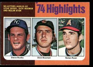 lot 90C image: Nolan Ryan 1975 Topps #7 Baseball Card