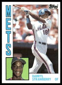 lot 99C image: Darryl Strawberry RC 1984 Topps #182 Baseball Card