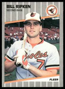 lot 126C image: Bill Ripken FF Black Box Error 1989 Fleer #616 Baseball Card