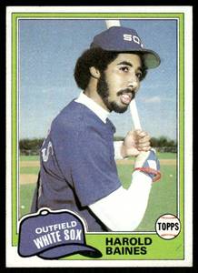 lot 130C image: Harold Baines RC 1981 Topps #347 Baseball Card