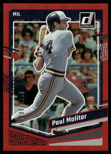 lot 133C image: Paul Molitor 02112023 Red 2023 Donruss #226 Baseball Card