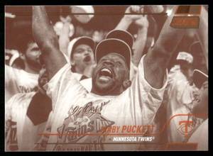 lot 134C image: Kirby Puckett 2022 Stadium Club #52 Baseball Card