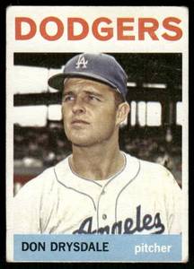 lot 147C image: Don Drysdale 1964 Topps #120 Baseball Card