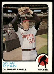 lot 192A image: Nolan Ryan 1973 Topps #220 Baseball Card