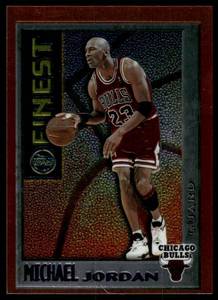 lot 25C image: Michael Jordan 1996 Topps Finest #M1 Basketball Card