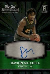 lot 29C image: Davion Mitchell Auto 2021 Panini Photogenic Rookie Focus #6 Basketball Card