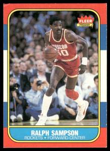 lot 92C image: Ralph Sampson RC 1986 Fleer #97 Basketball Card
