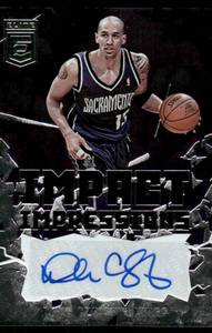 lot 128C image: Doug Christie Auto 2021 Donruss Elite Impact Impressions #II-DCH Basketball Card