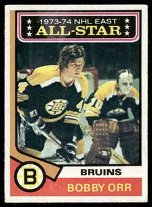 lot 51C image: Bobby Orr 1974 O-Pee-Chee #130 Hockey Card