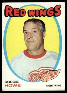 lot 54C image: Gordie Howe 1971 Topps #70 Hockey Card