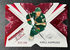 lot 13A image: Kirill Kaprizov 12249 Die Cut 2022-23 SPx Radiance FX #RFX-40 Hockey Card