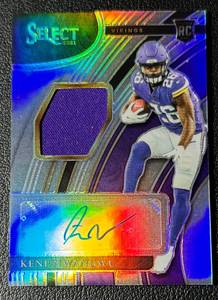 lot 85A image: Kene Nwangwi RC Patch Auto 143199 2021 Select Prizm #RSM-KNW Football Card