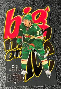 lot 109A image: Kirill Kaprizov Die Cut 2021-2022 NHL Metal Universe Big Man on Ice #BM-19 Hockey Card