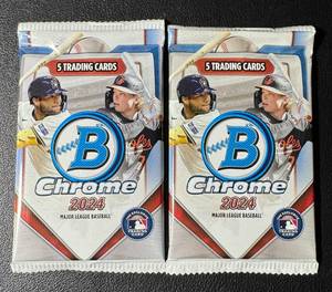 lot 152A image: 2024 Bowman Chrome Baseball 2-Pack Lot