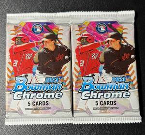 lot 153A image: 2023 Bowman Chrome Baseball 2-Pack Lot