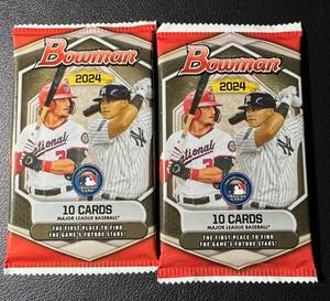 lot 155A image: 2024 Bowman Baseball 2-Pack Lot