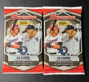 lot 156A image: 2024 Bowman Baseball 2-Pack Lot