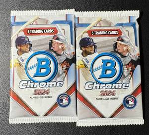lot 159A image: 2024 Bowman Chrome Baseball 2-Pack Lot