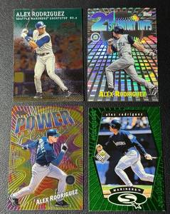 lot 170A image: Alex Rodriguez 4 Card Insert Baseball Lot