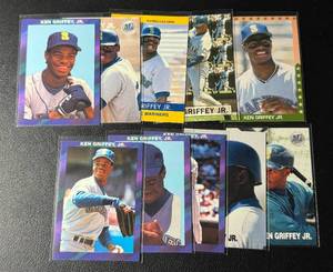 lot 174A image: Ken Griffy Jr. 10 Card Oddball and Rookie Baseball Lot