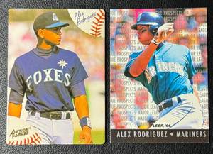 lot 176A image: Alex Ridrigues 2 RC Lot Rookie Baseball Cards