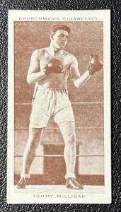 lot 179A image: 1938 Boxing Personalities Tommy Milligan #29 Boxing Card