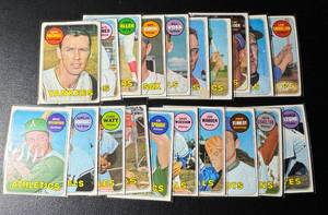lot 180A image: 1969 Topps 20 Card Vintage Baseball Lot