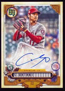 lot 1 image: Shohei Ohtani Auto On-Card 2022 Topps GQ Autograph #GQA-SO RARE Signed Baseball Card
