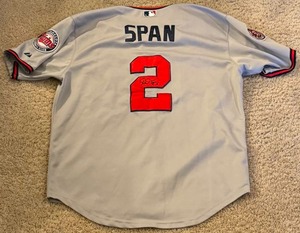 lot 30E image: Denard Span Signed Minnesota Twins Baseball Jersey Size 54 Majestic MLB Authentic